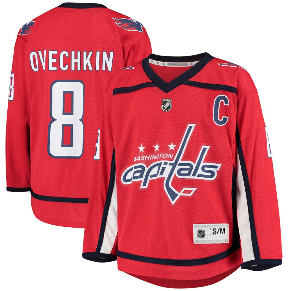 Alexander Ovechkin Washington Capitals Youth Home Replica Player Jersey - Red - NHL 4006985