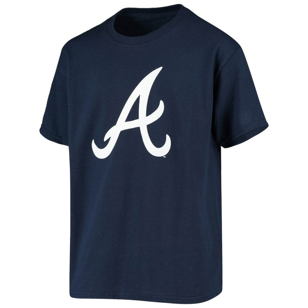Atlanta Braves Stitches Youth Team Logo T-Shirt - Navy - MLB Sale