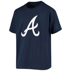 Atlanta Braves Stitches Youth Team Logo T-Shirt - Navy - MLB Sale