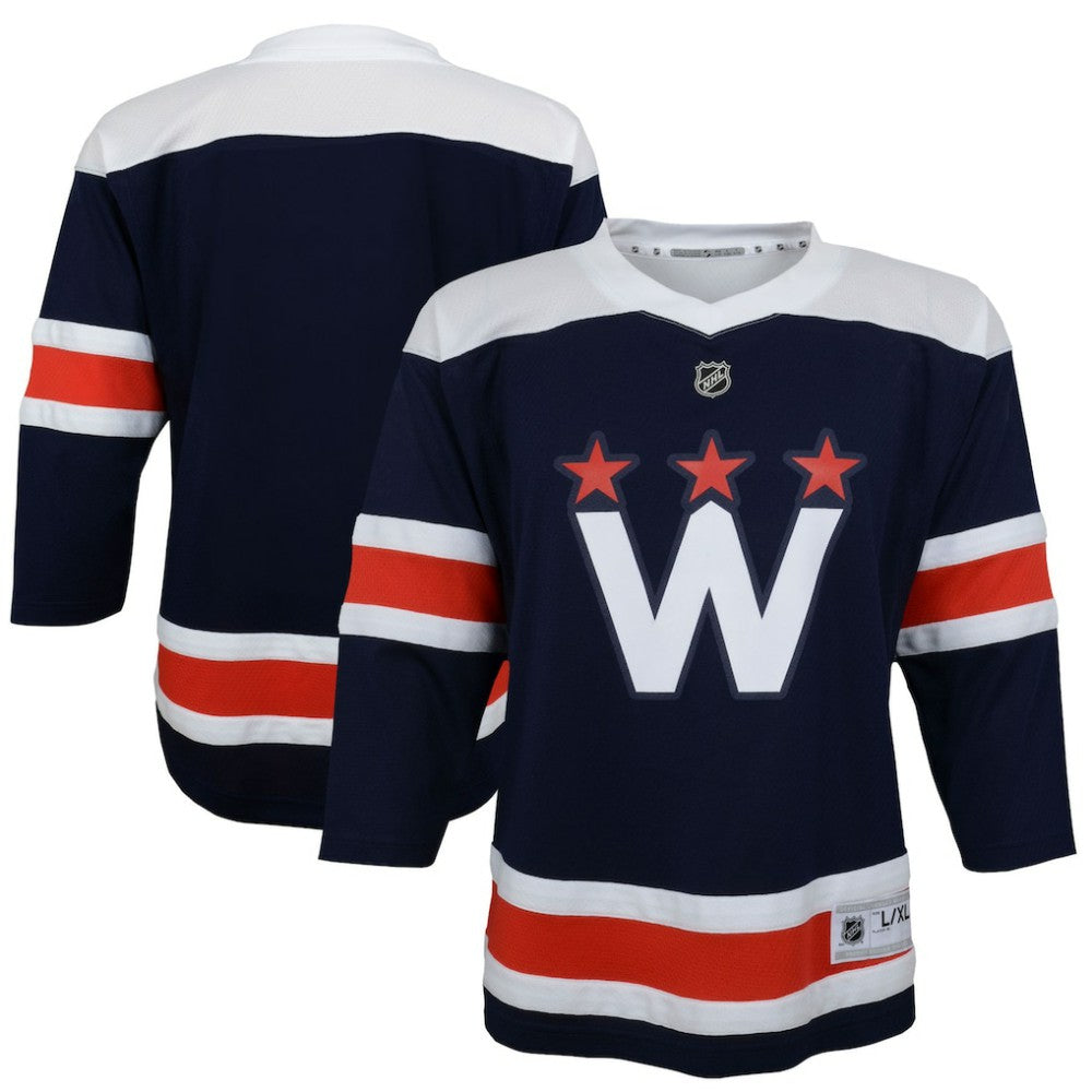 Washington Capitals Youth 2020/21 Alternate Replica Jersey - Navy - NHL 4014238