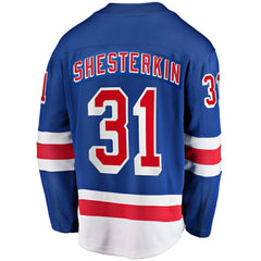 Igor Shesterkin New York Rangers Fanatics Home Breakaway Player Jersey - Blue - NHL 4017504
