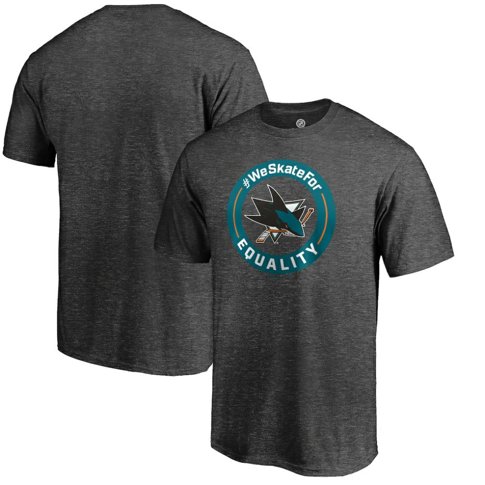 San Jose Sharks #WeSkateFor T-Shirt - Heather Gray - NHL 4017808