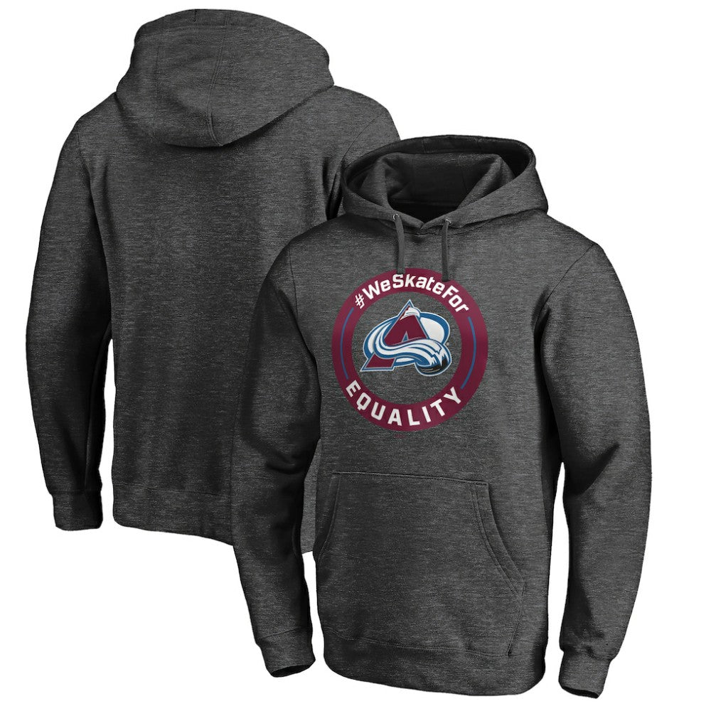 Colorado Avalanche #WeSkateFor Pullover Hoodie - Heather Gray - NHL 4017848