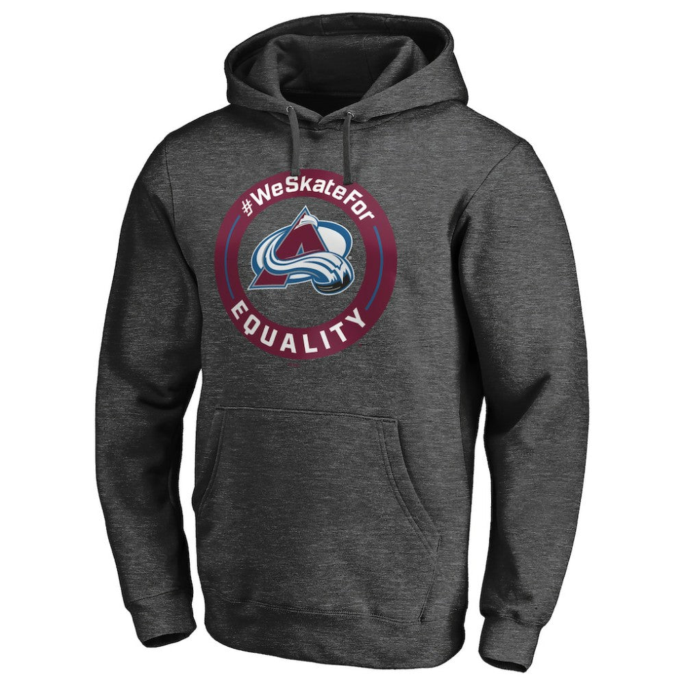 Colorado Avalanche #WeSkateFor Pullover Hoodie - Heather Gray - NHL 4017848