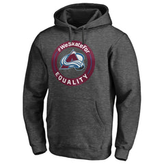 Colorado Avalanche #WeSkateFor Pullover Hoodie - Heather Gray - NHL 4017848
