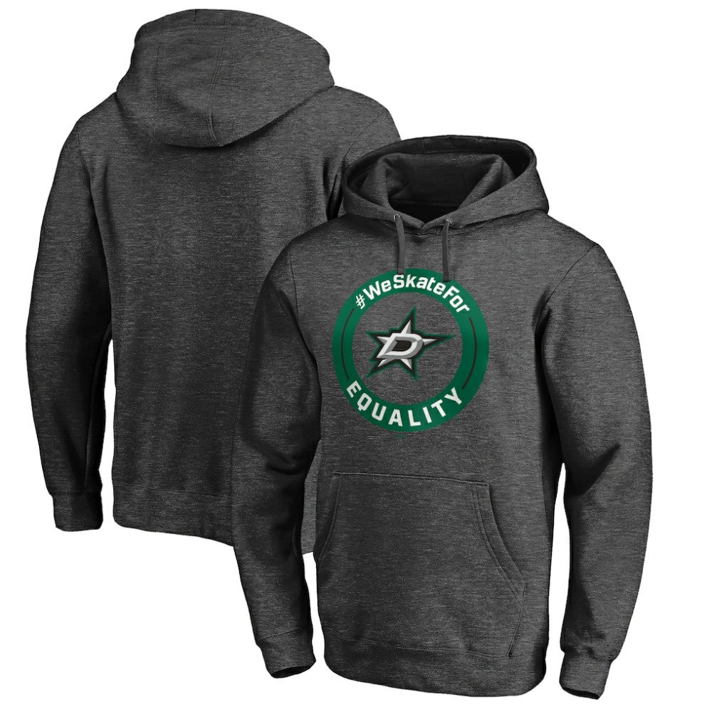 Dallas Stars #WeSkateFor Pullover Hoodie - Heather Gray - NHL 4017850