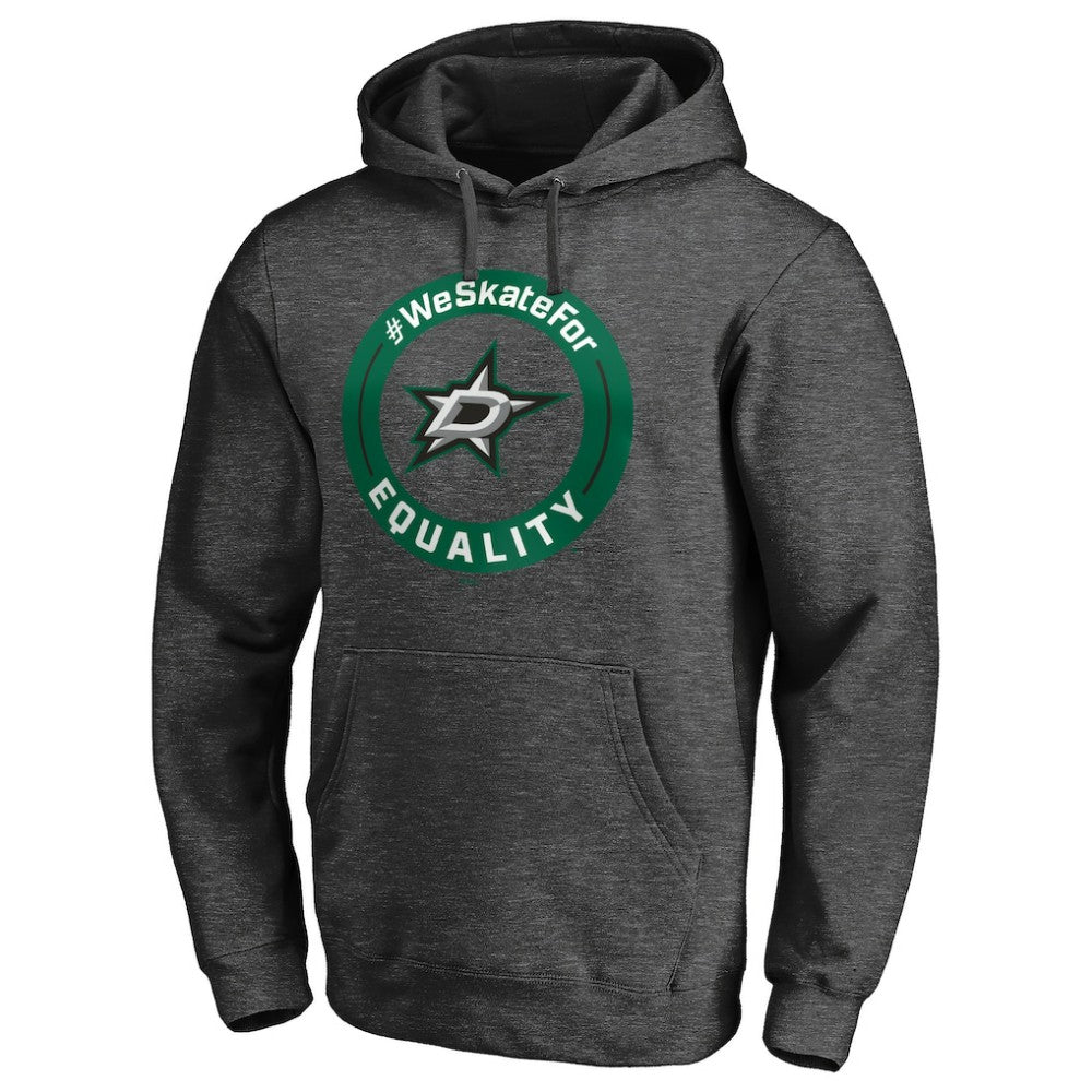 Dallas Stars #WeSkateFor Pullover Hoodie - Heather Gray - NHL 4017850