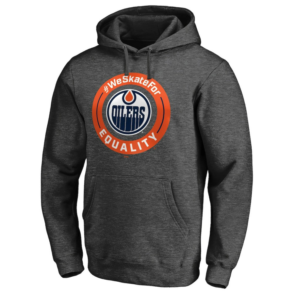 Edmonton Oilers #WeSkateFor Pullover Hoodie - Heather Gray - NHL 4017852