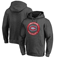 Montreal Canadiens #WeSkateFor Pullover Hoodie - Heather Gray - NHL 4017856