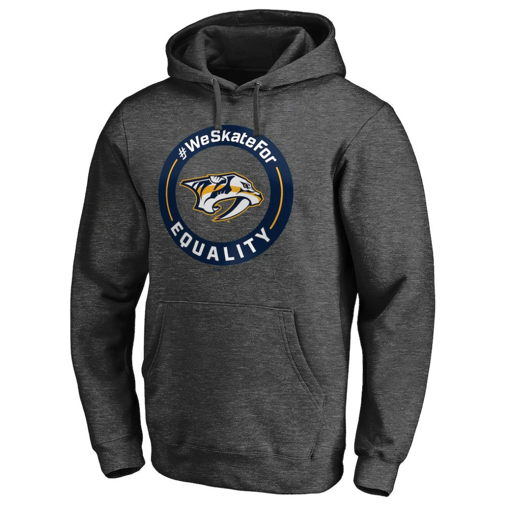 Nashville Predators #WeSkateFor Pullover Hoodie - Heather Gray - NHL 4017858