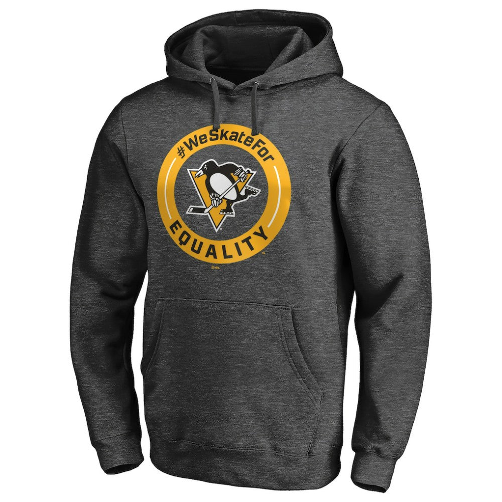 Pittsburgh Penguins #WeSkateFor Pullover Hoodie - Heather Gray - NHL 4017863