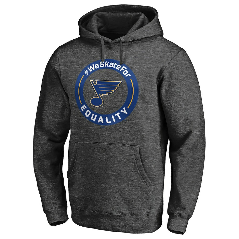 St. Louis Blues #WeSkateFor Pullover Hoodie - Heather Gray - NHL 4017865