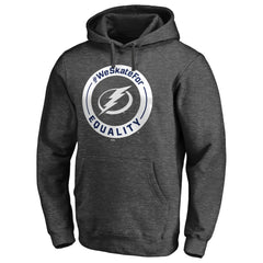 Tampa Bay Lightning #WeSkateFor Pullover Hoodie - Heather Gray - NHL 4017866