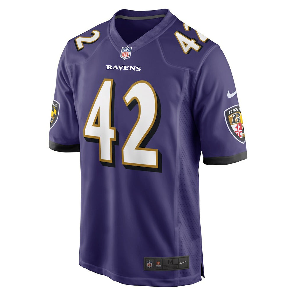 Nike Patrick Ricard Baltimore Ravens Game Jersey Purple