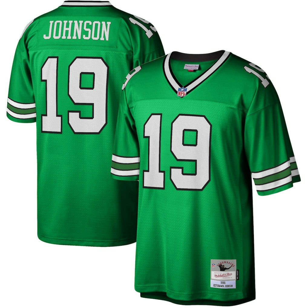 Mitchell & Ness Keyshawn Johnson New York Jets Legacy Replica Jersey Kelly Green