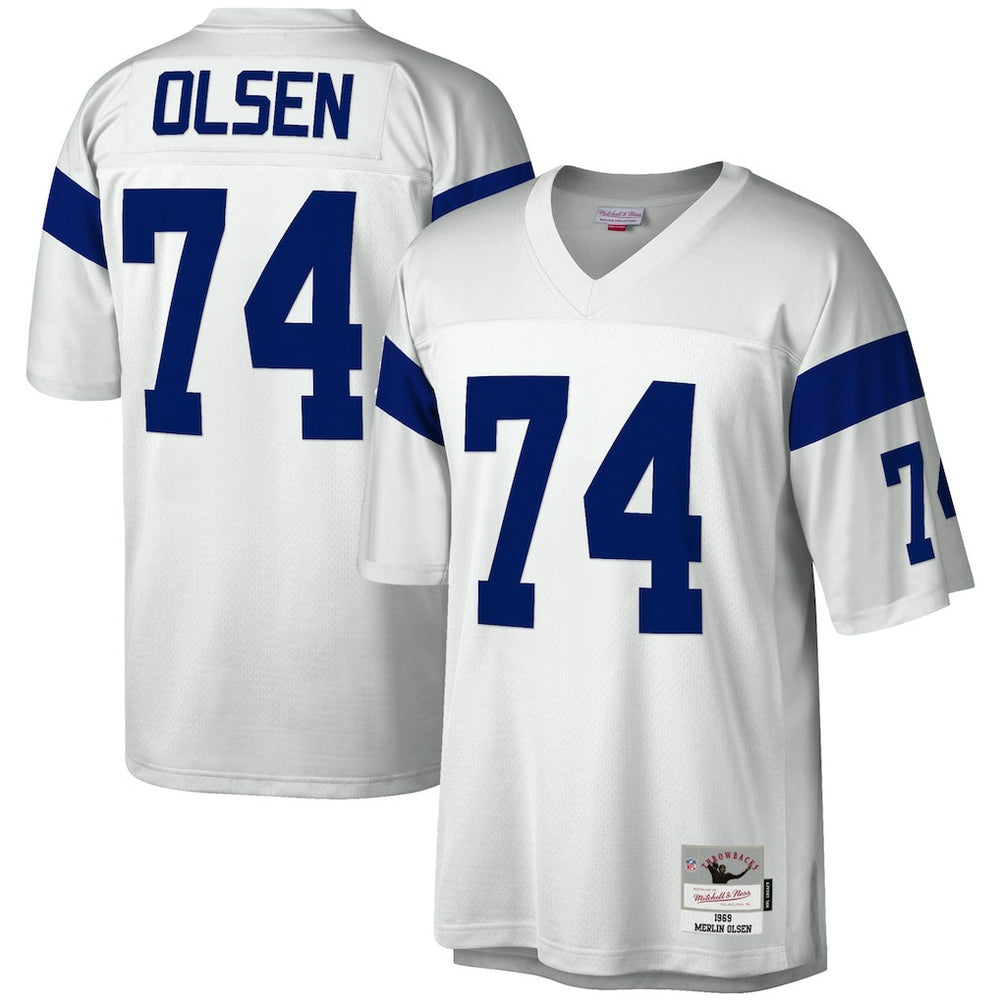 Mitchell & Ness Merlin Olsen Los Angeles Rams Legacy Replica Jersey White