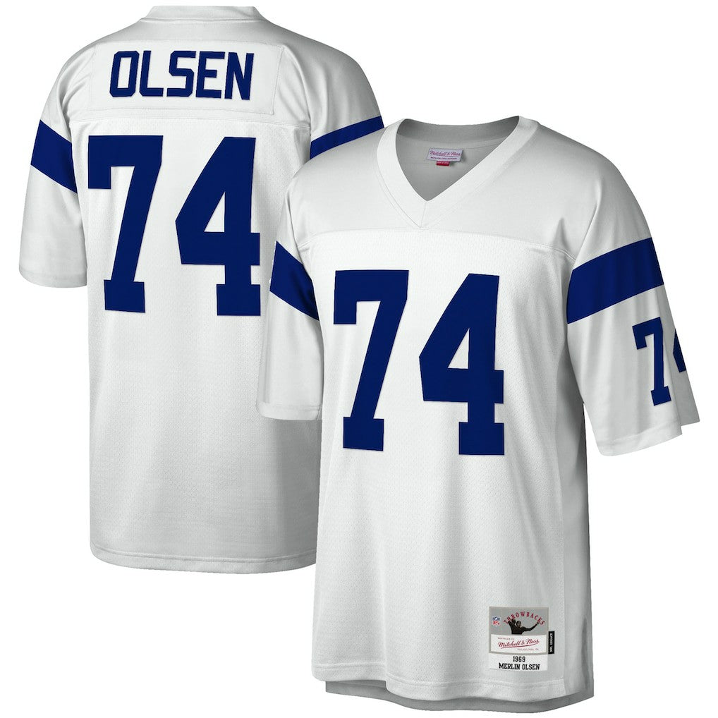 Mitchell & Ness Merlin Olsen Los Angeles Rams Legacy Replica Jersey White