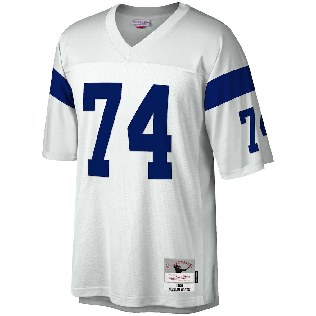 Mitchell & Ness Merlin Olsen Los Angeles Rams Legacy Replica Jersey White