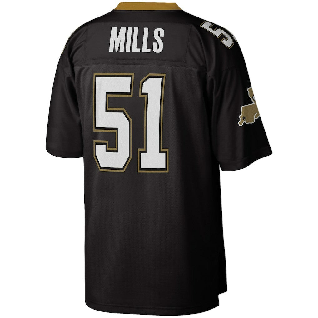 Mitchell & Ness Sam Mills New Orleans Saints Legacy Replica Jersey Black