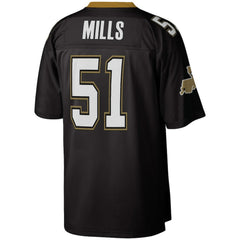 Mitchell & Ness Sam Mills New Orleans Saints Legacy Replica Jersey Black