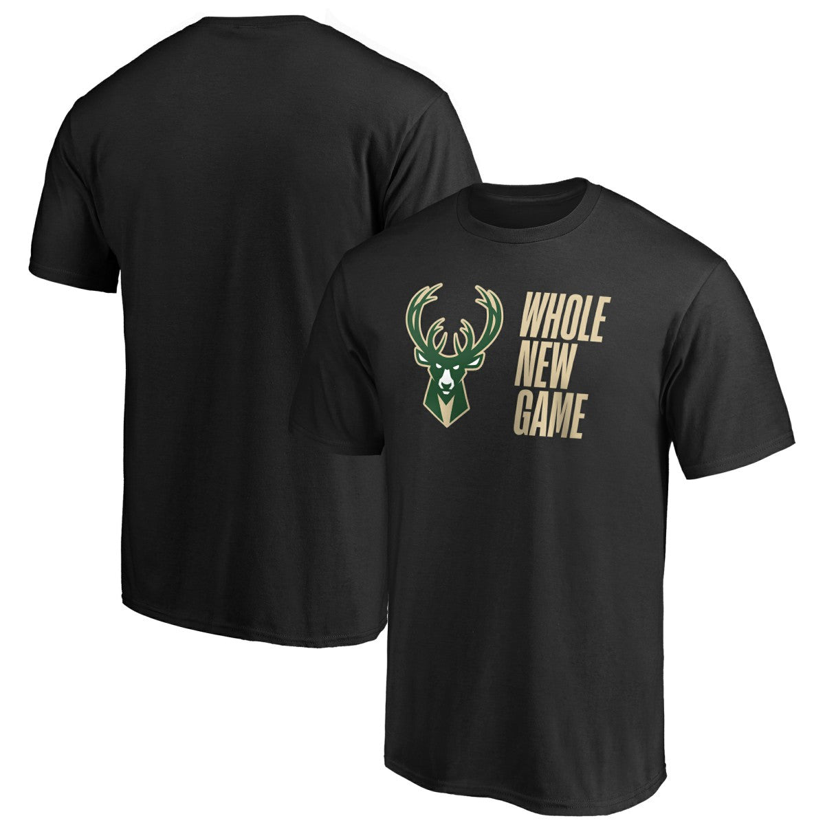 Milwaukee Bucks Whole New Game Team T-Shirt Black
