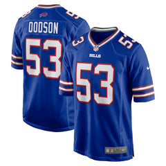 Nike Tyrel Dodson Buffalo Bills Game Player Jersey Royal