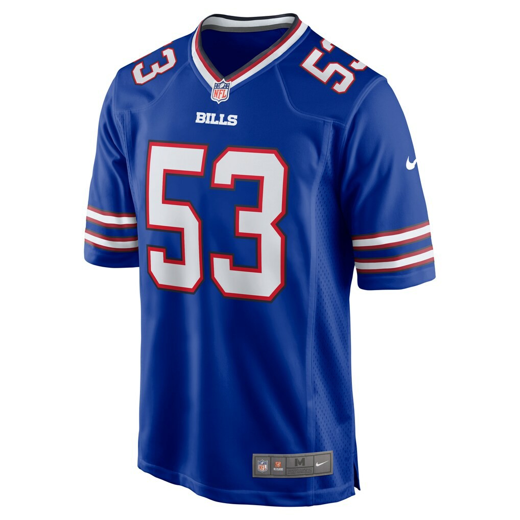 Nike Tyrel Dodson Buffalo Bills Game Player Jersey Royal