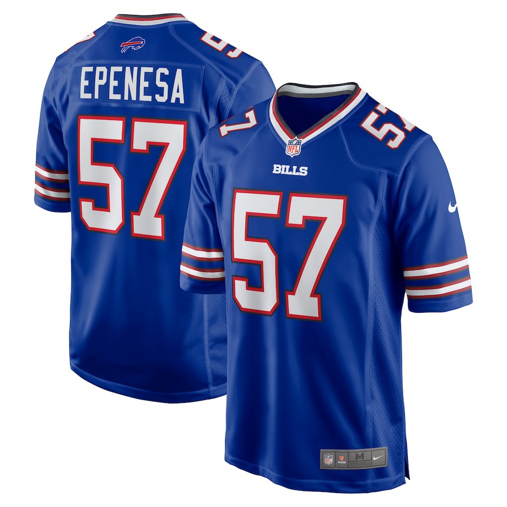 Nike A.J. Epenesa Buffalo Bills Game Player Jersey Royal