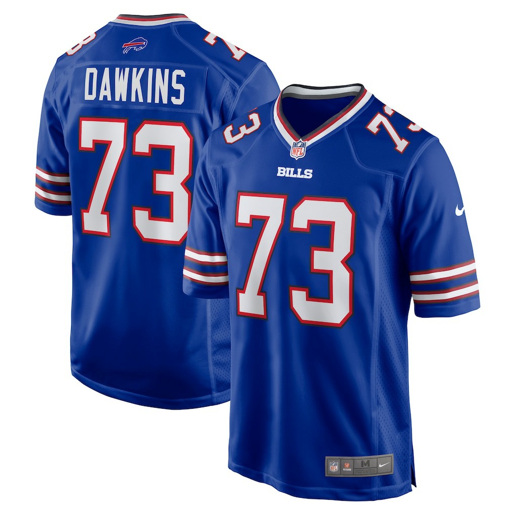 Nike Dion Dawkins Buffalo Bills Game Player Jersey Royal