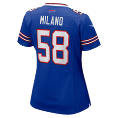 Nike Matt Milano Buffalo Bills Women's Game Jersey Royal
