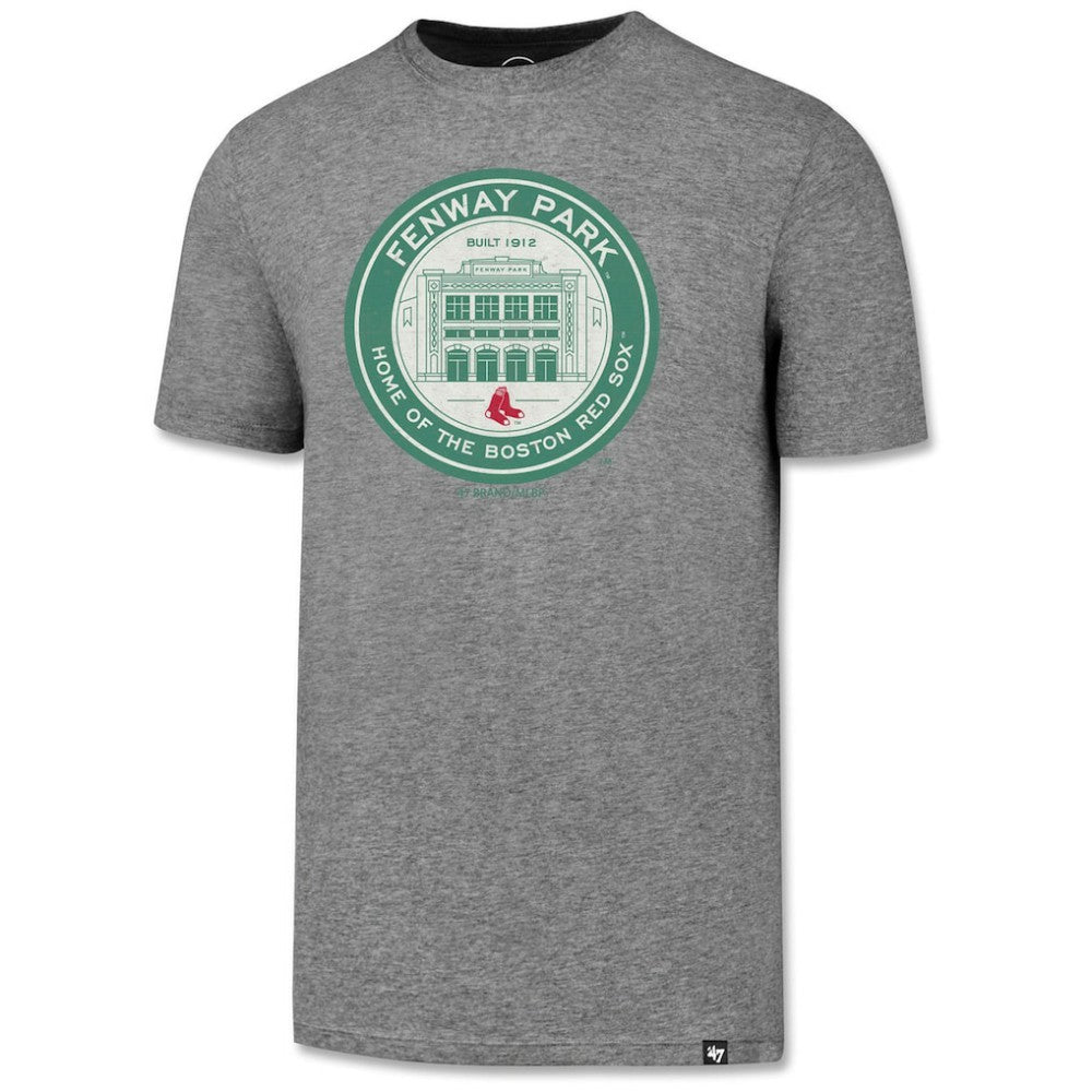 Boston Red Sox '47 Fenway Park Coin Logo Slate Grey T-Shirt - Heather Gray - 47 brand Lifestyle