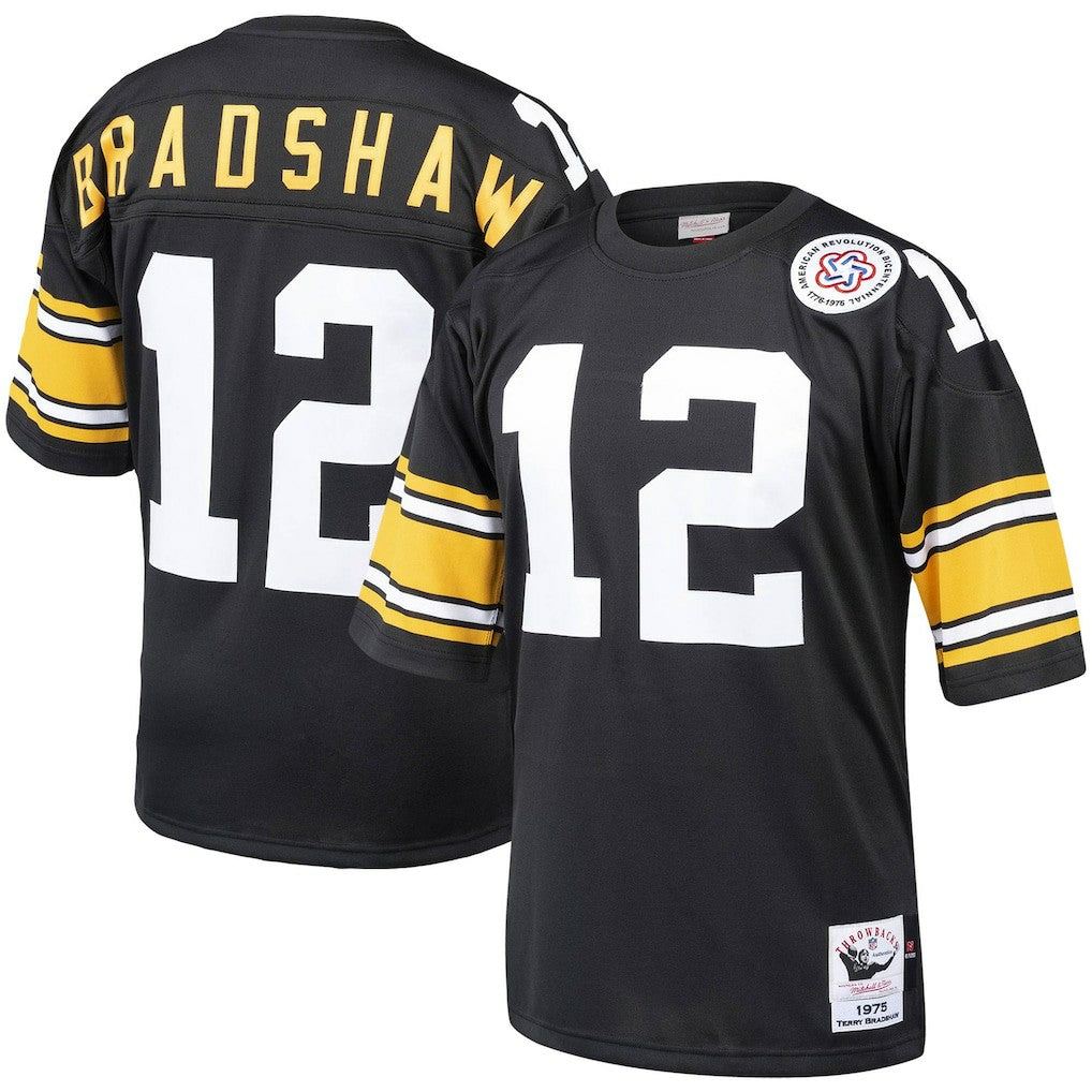 Mitchell & Ness Terry Bradshaw Pittsburgh Steelers Authentic Throwback Retired Player Jersey Black