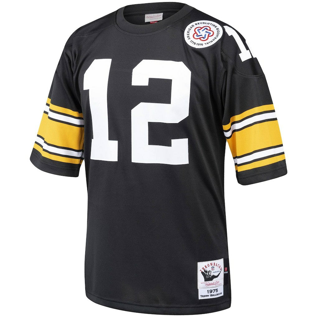 Mitchell & Ness Terry Bradshaw Pittsburgh Steelers Authentic Throwback Retired Player Jersey Black