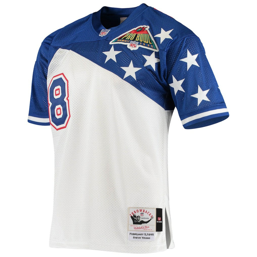 Mitchell & Ness Steve Young NFC 1994 Pro Bowl Authentic Jersey White/Blue