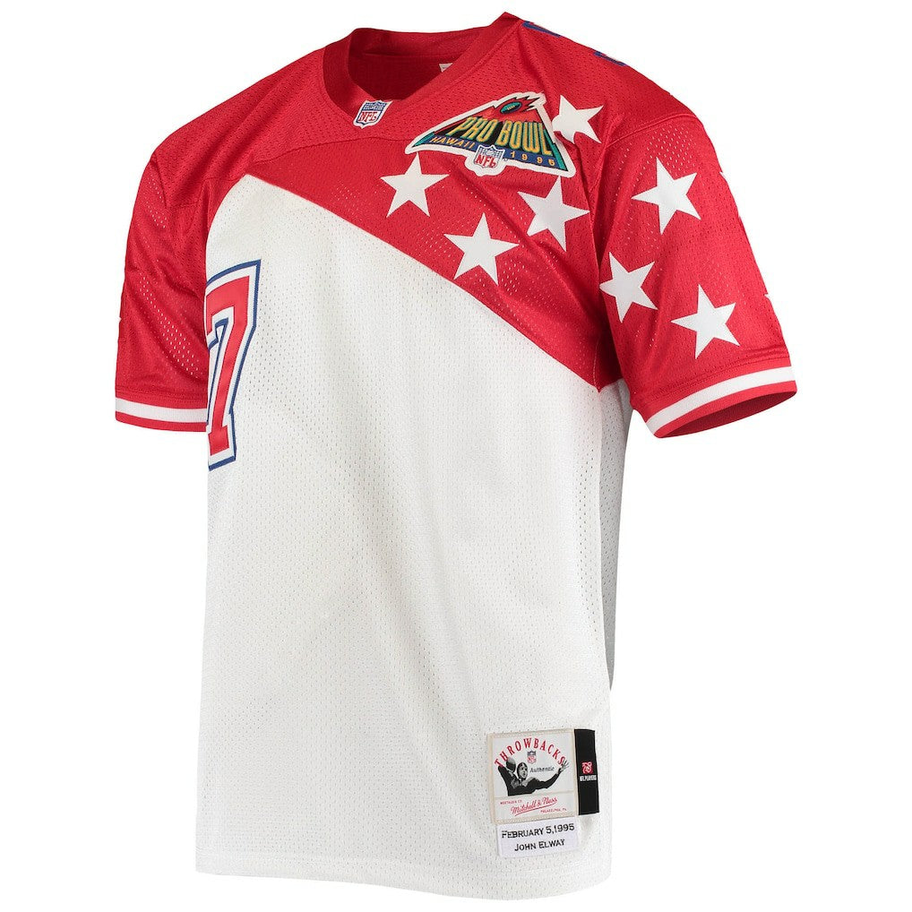 Mitchell & Ness John Elway AFC 1995 Pro Bowl Authentic Jersey White/Red