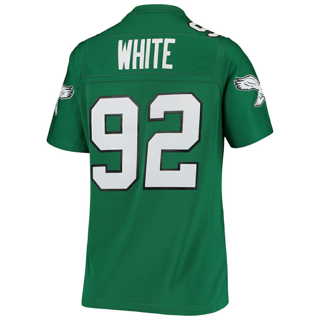 Mitchell & Ness Reggie White Philadelphia Eagles Women's 1990 Legacy Replica Jersey Kelly Green