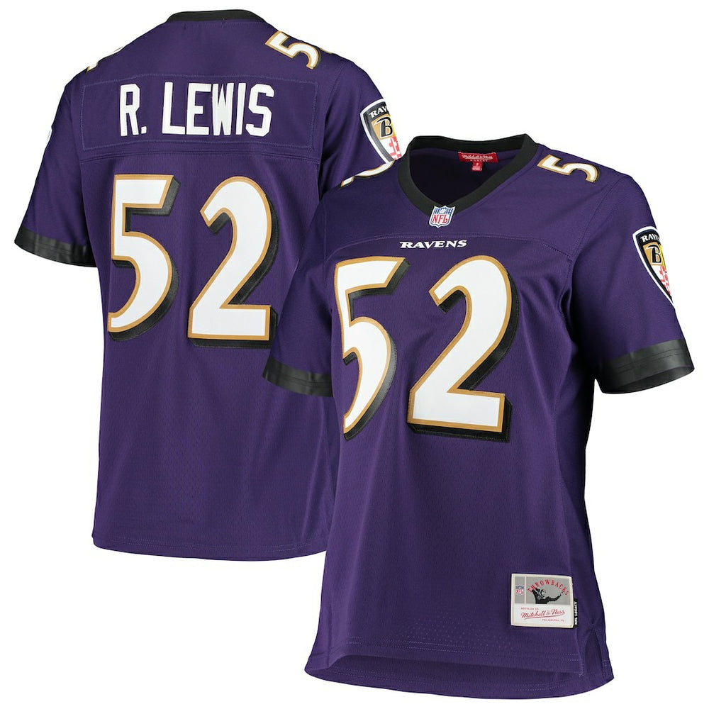 Mitchell & Ness Ray Lewis Baltimore Ravens Women's Legacy Replica Team Jersey Purple