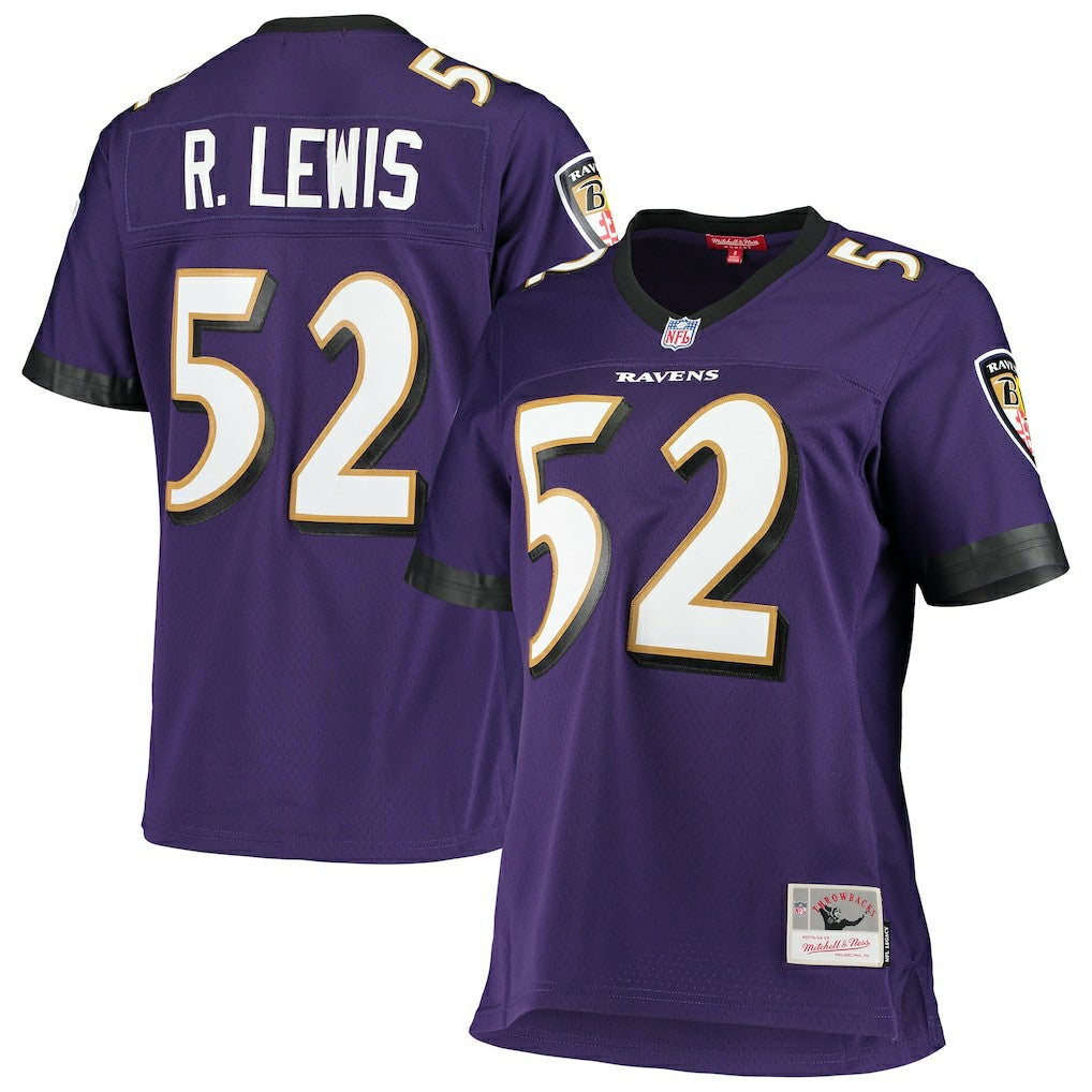 Mitchell & Ness Ray Lewis Baltimore Ravens Women's Legacy Replica Team Jersey Purple