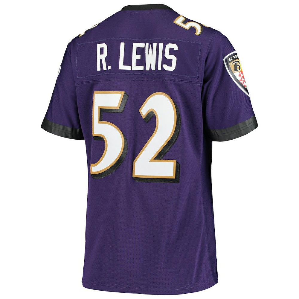 Mitchell & Ness Ray Lewis Baltimore Ravens Women's Legacy Replica Team Jersey Purple