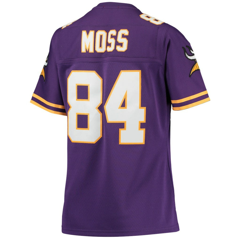 Mitchell & Ness Randy Moss Minnesota Vikings Women's Legacy Replica Team Jersey Purple