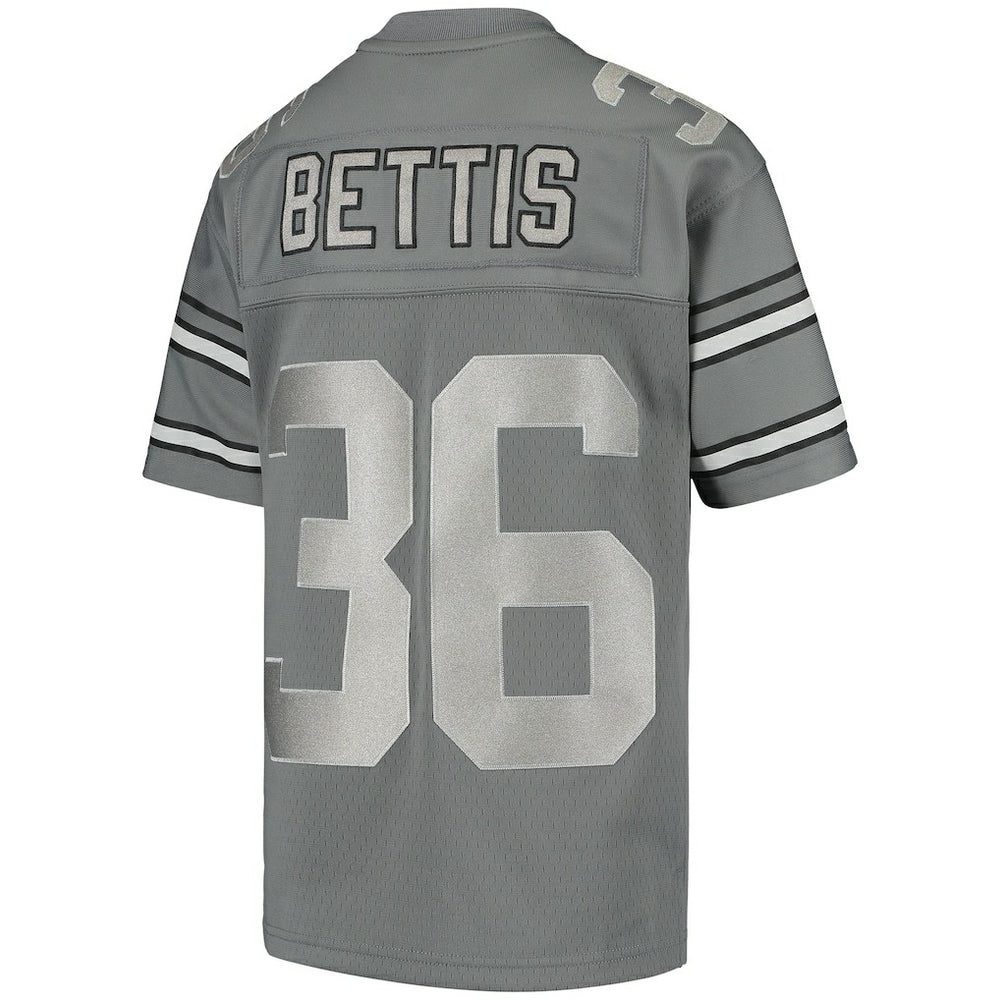 Mitchell & Ness Jerome Bettis Pittsburgh Steelers Youth 1996 Retired Player Metal Replica Jersey Charcoal