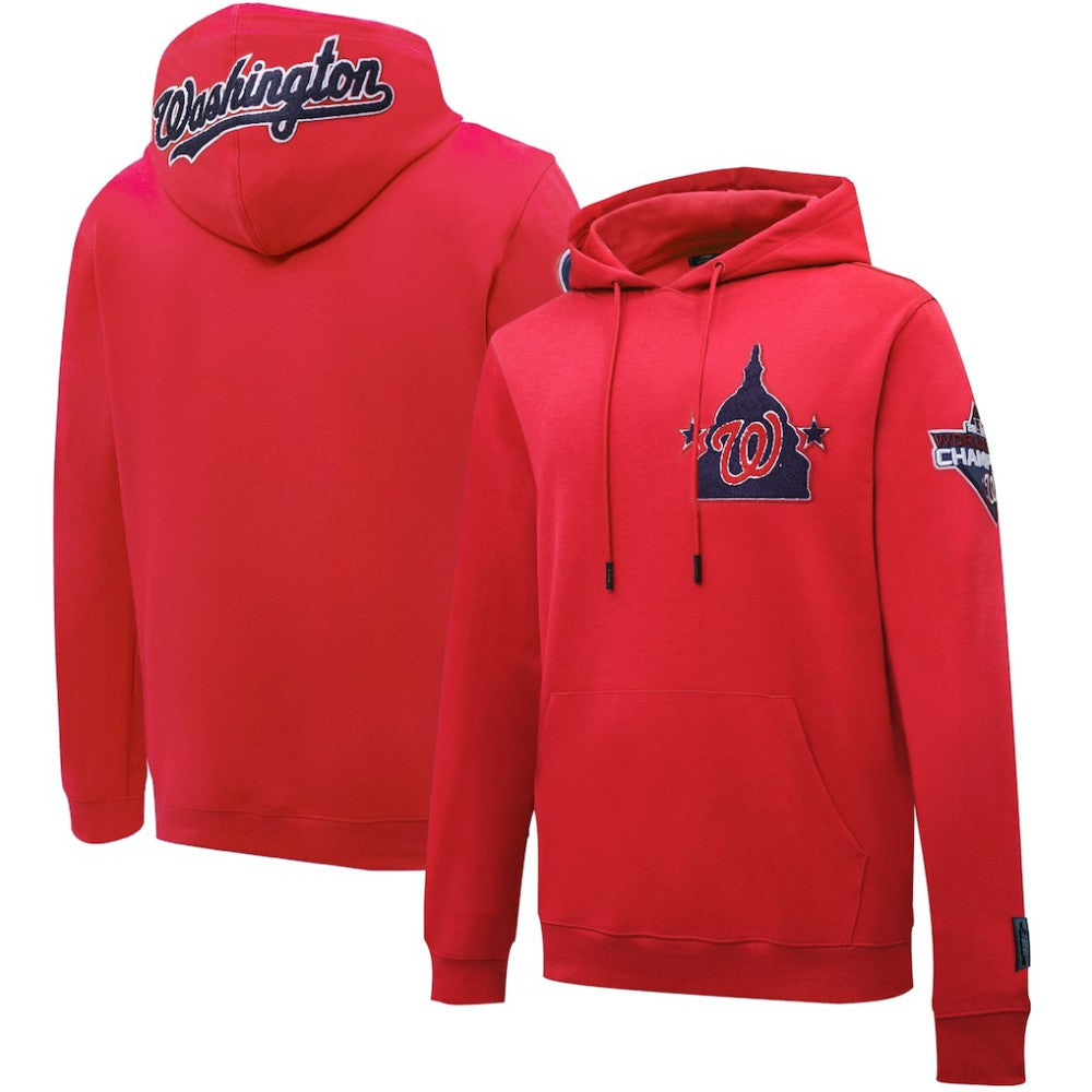Washington Nationals Pro Standard Logo Pullover Hoodie - Red - MLB Sale