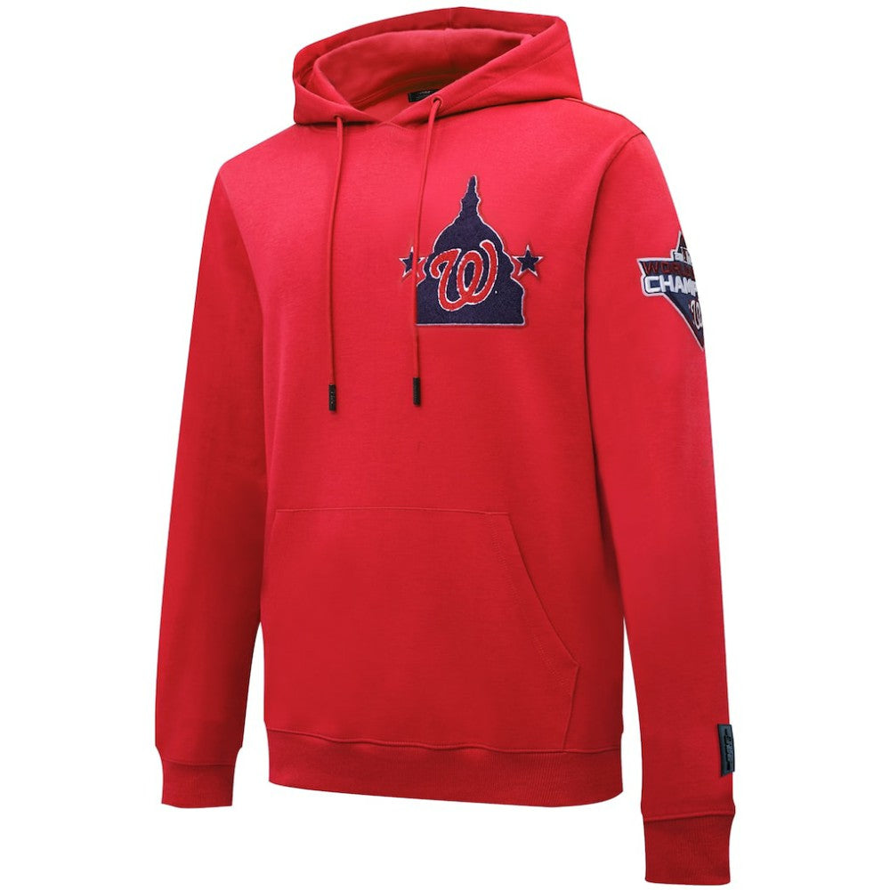 Washington Nationals Pro Standard Logo Pullover Hoodie - Red - MLB Sale