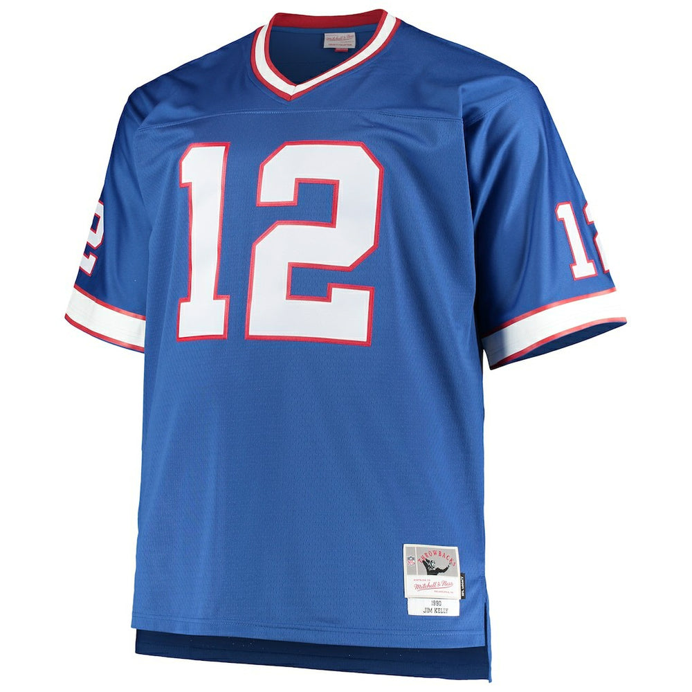 Mitchell & Ness Jim Kelly Buffalo Bills Big & Tall 1990 Retired Player Replica Jersey Royal