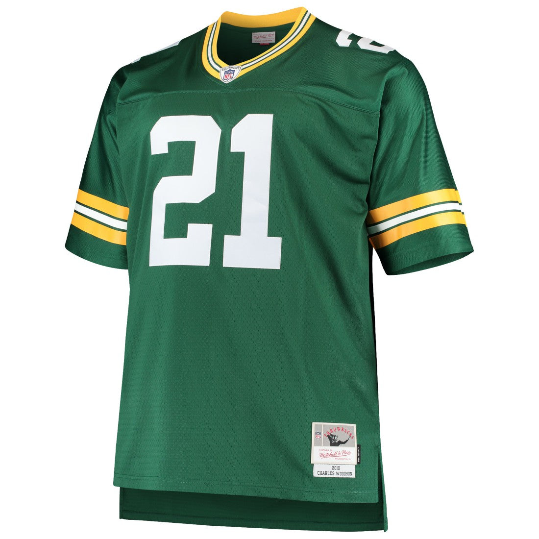 Mitchell & Ness Charles Woodson Green Bay Packers Big & Tall 2010 Retired Player Replica Jersey Green