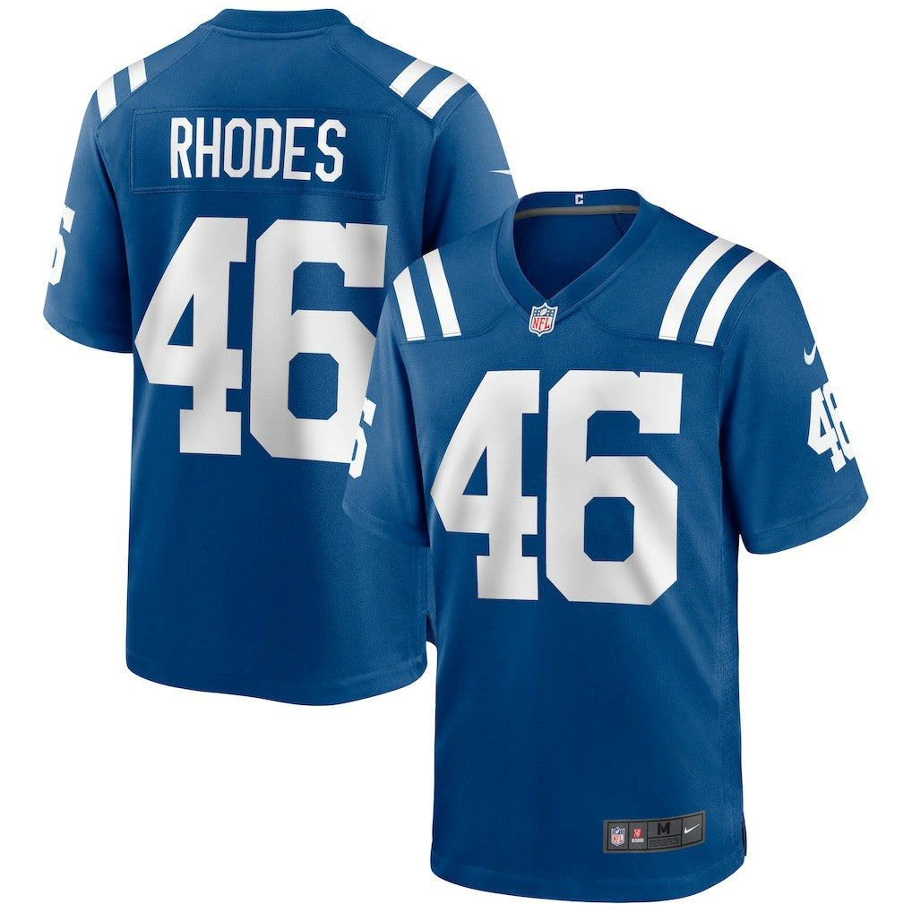 Nike Luke Rhodes Indianapolis Colts Game Jersey Royal