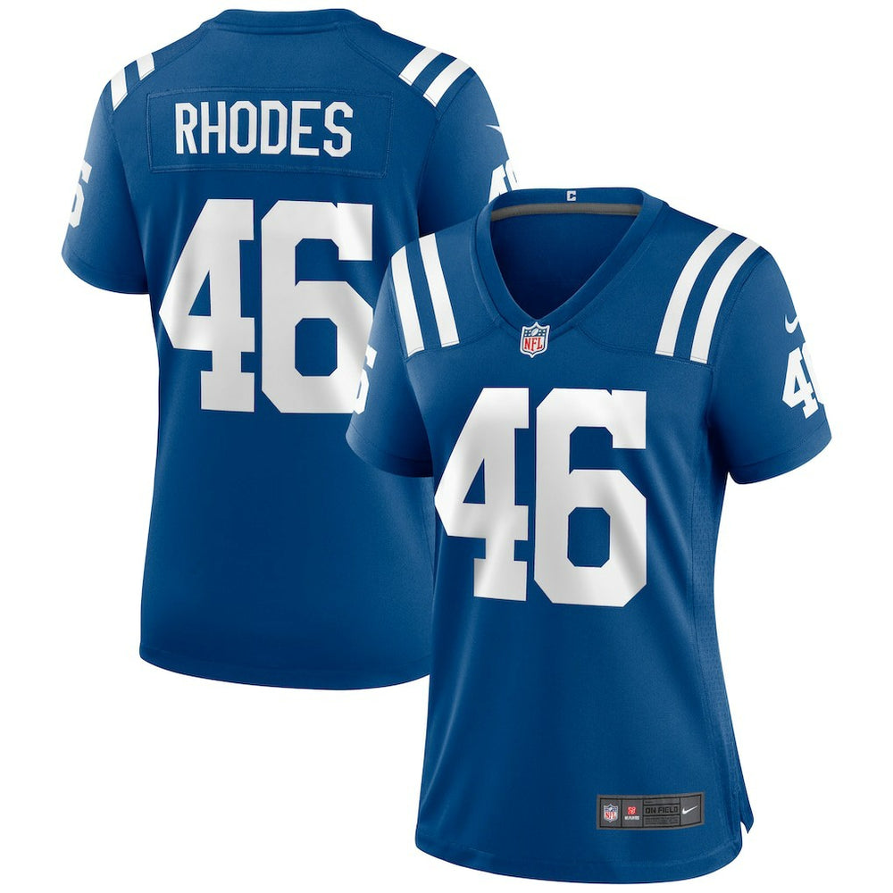 Nike Luke Rhodes Indianapolis Colts Women's Game Jersey Royal