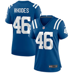 Nike Luke Rhodes Indianapolis Colts Women's Game Jersey Royal