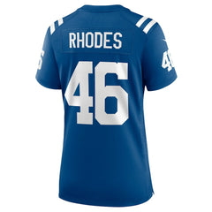 Nike Luke Rhodes Indianapolis Colts Women's Game Jersey Royal