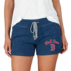 Boston Red Sox Concepts Sport Women's Mainstream Terry Shorts - Navy - MLB Lifestyle